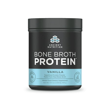 Ancient Nutrition, Bone Broth Protein, Vanilla, 20