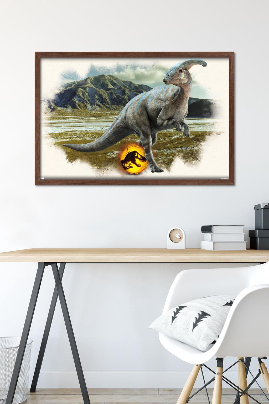 Jurassic World: Dominion - Parasaurolophus Focal Wall Poster, 22.375" x 34" Framed