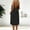 Black, variant on Midi Dresses for Women Brown Backless Solid Vacation Womens Slip Dress Summer