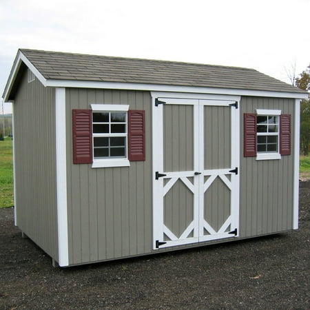 Little Cottage Classic Wood Workshop Panelized Storage Shed with Optional Floor