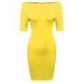thumbnail image 1 of FashionOutfit Women's Summer Off-Sholder Soft Stretchy Tight Short Sleeve Dress, 1 of 3