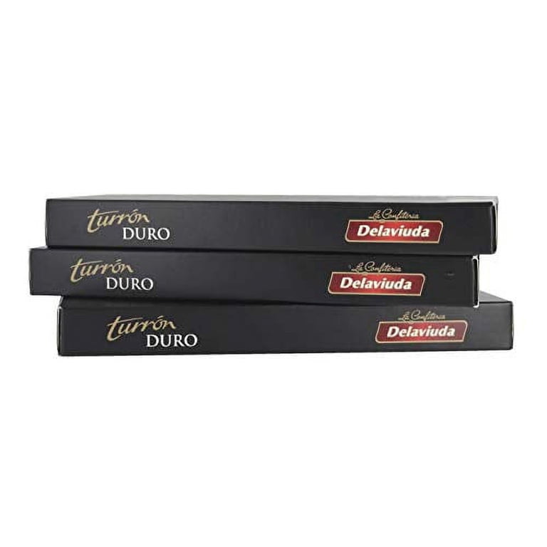Delaviuda Crunchy Almond Turron Nougat - 3 Pack (150g Each) With Storage Pouch