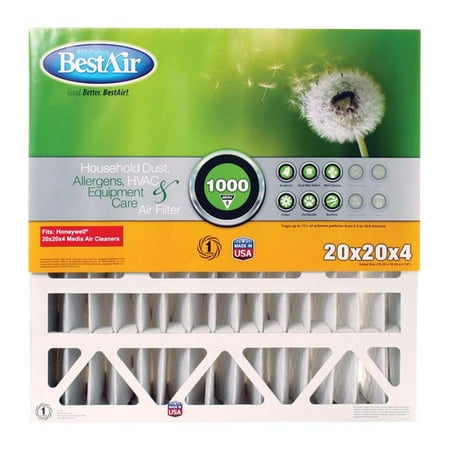 

Bestair 20 x 20 x 4 in. 8 MERV Pleated Air Filter - Case of 3