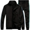 thumbnail image 1 of Ensemble de Survêtement de Course Athlétique pour Homme Décontracté avec Fermeture Éclair, 1 of 1