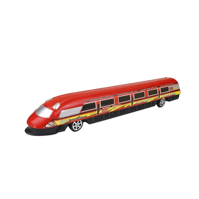 Bwiyojiz Rc Vehicles Toys Simulation High-speed Rail Train Model Car Trolley Toy, Home Gifts, Red