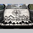 thumbnail image 6 of Qpednta Hippie Flowers Automobile Seat Cover Sets 4 Pcs, Front Seat Protector Carseat Rear Split Bench Cover Comfortable Universal for Car Truck SUV Easy to Install, 6 of 7