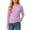 Purple, variant on Auroural Girls Shirts Size 10-12 Long Sleeve Girls Crew Neck Long Sleeve Cotton Top Cute Bow Embroidery Casual Basic Tee Shirt Girls Basic Top