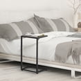thumbnail image 4 of 2-Pack Light Taupe C-Shape Side Tables - Adjustable Height End Tables with Waterproof Top for Sofa & Bedroom, 4 of 6