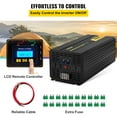 thumbnail image 5 of VEVOR Power Inverter 5000W Modified Sine Wave Inverter DC12V to AC120V Car Converter with USB Port LCD Display Remote Controller LED Indicator AC Outlets Inverter for Car RV Truck Boat Travel Camping, 5 of 9