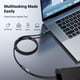 thumbnail image 5 of Cable de extensión USB C UGREEN de 10 Gbps/100 W, 0,5 m, negro, 5 of 8