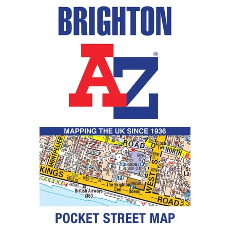Brighton A-Z Pocket Street Map, (Paperback)