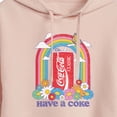 thumbnail image 3 of Coca-Cola - Have A Coke Rainbow - Juniors Cropped Pullover Hoodie, 3 of 5