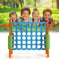 thumbnail image 4 of Costway 4-in-A Row Giant Game Set w/Basketball Hoop for Family Orange, 4 of 12