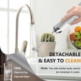 thumbnail image 3 of Hwawhin Rechargeable Milk Frother, Coffee Frother Mixer, 3-Speed Electric Handheld Milk Frother, Drink Mixer with Stainless 3 Whisks, Foam Maker for Coffee, Cream, Hot Chocolate,Latte, Matcha(White), 3 of 9