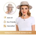 thumbnail image 4 of Mosquito Net Hat - Bug Cap UPF 50+ Sun Protection with Hidden Netting Outdoors for Women and Men, 4 of 7