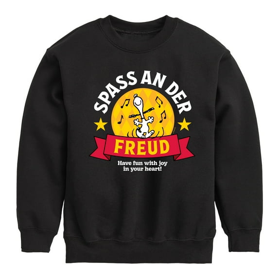 Peanuts - Snoopy Spass An Der Freud - Toddler & Youth Crewneck Fleece Sweatshirt
