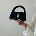 thumbnail image 5 of Bolso de mano de nicho para mujer, de estilo retro, semicircular, para ir al trabajo, con cierre, moderno, 5 of 5