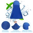 thumbnail image 3 of Uxcell Hard Hat Sun Shade, 6 Pack Cooling Skull Cap Quick Dry Neck Shade Cap for Men Women, Navy Blue, 3 of 6