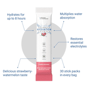 Advanced Hydration Formula – Electrolyte & Cellular Hydration Powder with ElectroPrime™, L-Taurine & TyroPure® – Supports Energy, Focus & Fluid Balance – 30 Stick Packs