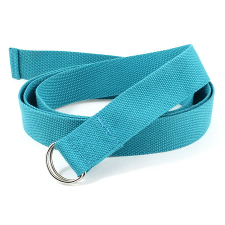 Unique Bargains 5.7Ft Lady Femme Nylon Yoga Sangle ceinture bleue