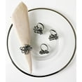 thumbnail image 5 of Fennco Styles Coastal Octopus Metal Napkin Rings, Set of 4 - Pewter Nautical Napkin Holders for Home Décor, Dining Table, Banquets, Family Gathering and Special Occasions, 5 of 8