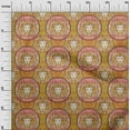 thumbnail image 3 of oneOoneCottonPoplinTwillDarkMustardFabricLionFaceSewingCraftProjectsFabricPrintsByYard56InchWide, 3 of 4