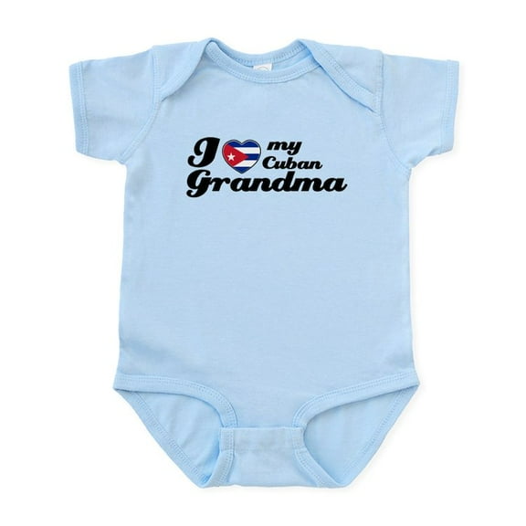 CafePress - I Love My Cuban Grandma Infant Bodysuit - Baby Light Bodysuit, Size Newborn - 24 Months