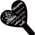 thumbnail image 2 of Heart Shaped Commemorative Funny Garden Stake Nature and Truth Memorial Humorous Plaque Cemetery Acrylic Grave Stake Waterproof Blessing Garden Plaque, 2 of 7