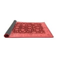 thumbnail image 2 of Ahgly Company Indoor Round Oriental Red Industrial Area Rugs, 5' Round, 2 of 4