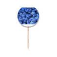 thumbnail image 1 of Drapeaux Cure-Dents Fruits Tropicaux Myrtille Fraîche Étiquettes Rondes Décoration de Fête, 1 of 3