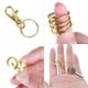 thumbnail image 5 of Cateissary 25 piezas llaveros llavero DIY accesorio fuerte círculo en blanco práctico resistencia a la corrosión regalos de cumpleaños Almacenamiento y organización del hogar plata, 5 of 6