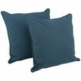 thumbnail image 2 of 25-inch Double-corded Solid Twill Square Floor Pillows with Inserts (Set of 2), Forest Green, 2 of 3