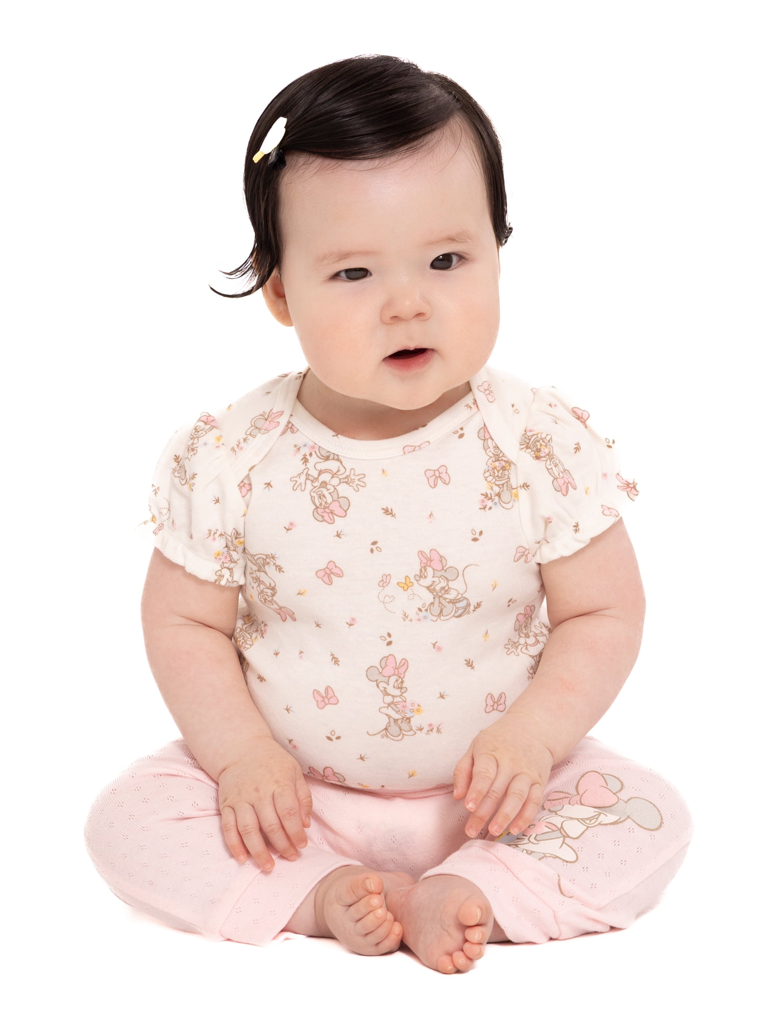 Disney Baby Wishes and Dreams Character Baby Layette Newborn Essentials Gift Set, 4-Piece, Sizes Newborn-12 Months