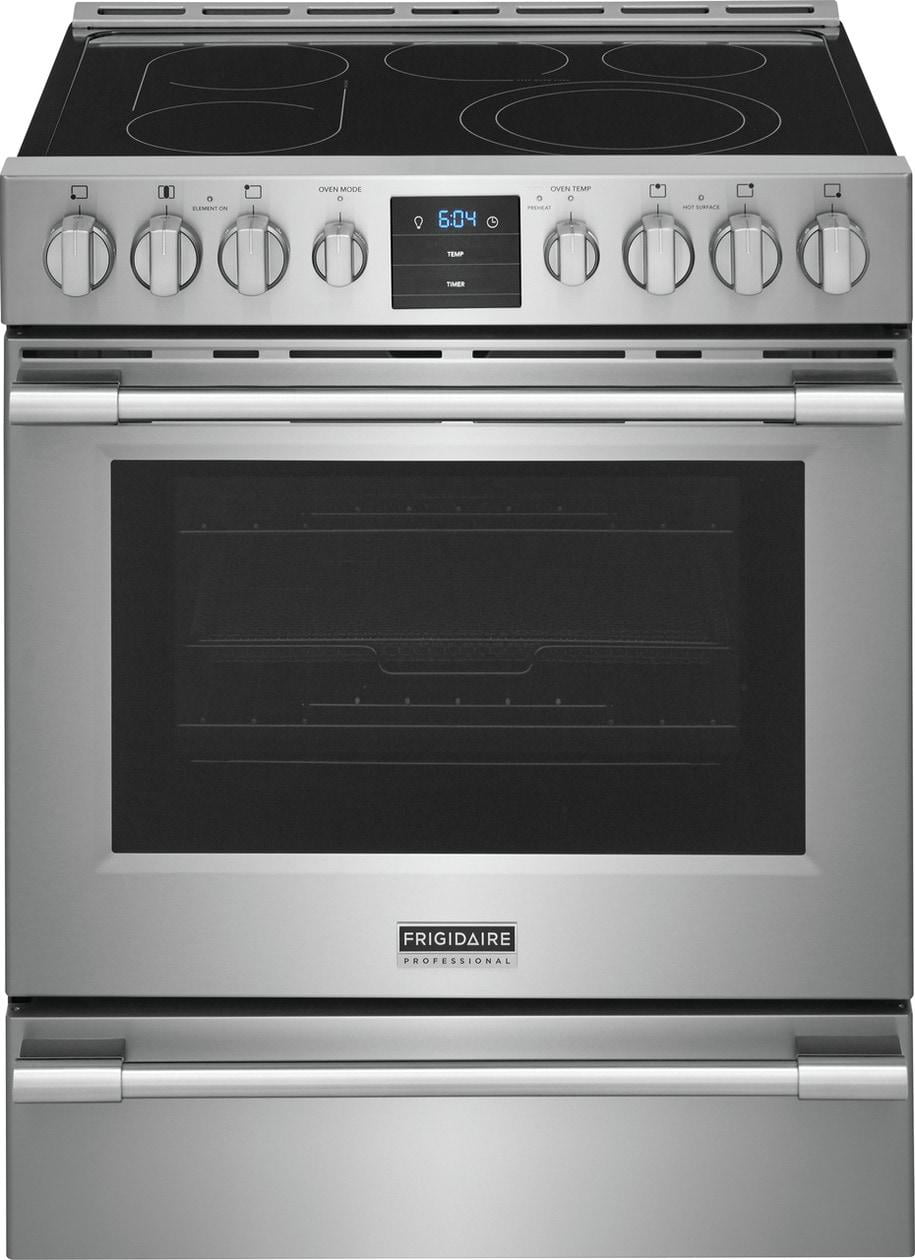 Frigidaire Professional PCFE3078AF 5.4 Cu. Ft. Stainless Front Control Electric Range with Air Fry