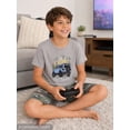thumbnail image 4 of Beezizac Boys Summer Pajama Set, 2-Piece Jeep Camo PJs‌ - Short Sleeves & Shorts Soft Sleepwear Size 10, 4 of 7