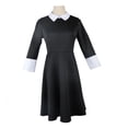 thumbnail image 1 of Addams Cos Falda Manga Larga Estilo Académico Falda Negra para Niñas (110cm) Likrtyny Para estrenar, 1 of 8