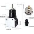 thumbnail image 3 of Kit de Régulateur de Pression de Carburant EFI Réglable 30-70 PSI avec Jauge d'Huile et Raccords AN6 Noir, 3 of 5