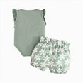 thumbnail image 3 of TOWED22 Toddler Girl Clothes Summer Outfits, Sleeveless Ruffle Hem Tank Top + Shorts 2Pcs Cute Baby Girls Clothing Set 1-5T(Blazer,6-9 M), 3 of 8