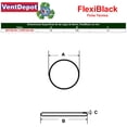 thumbnail image 3 of Liga elástica negra 4cm FlexiBlack VentDepot MXFGB-001 1 Paquete 100 PiezasNegro, 3 of 3
