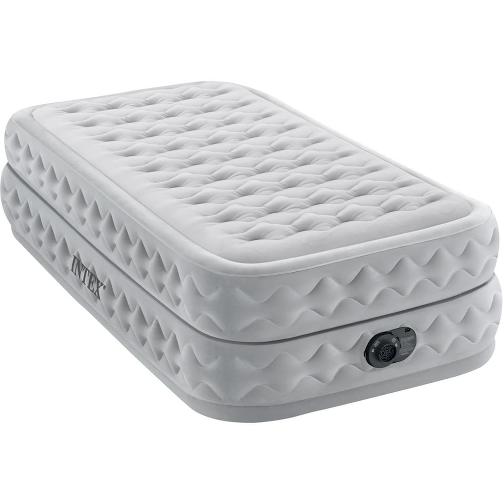 Intex DuraBeam Deluxe 20" Raised Air Mattress, with Builtin Pump