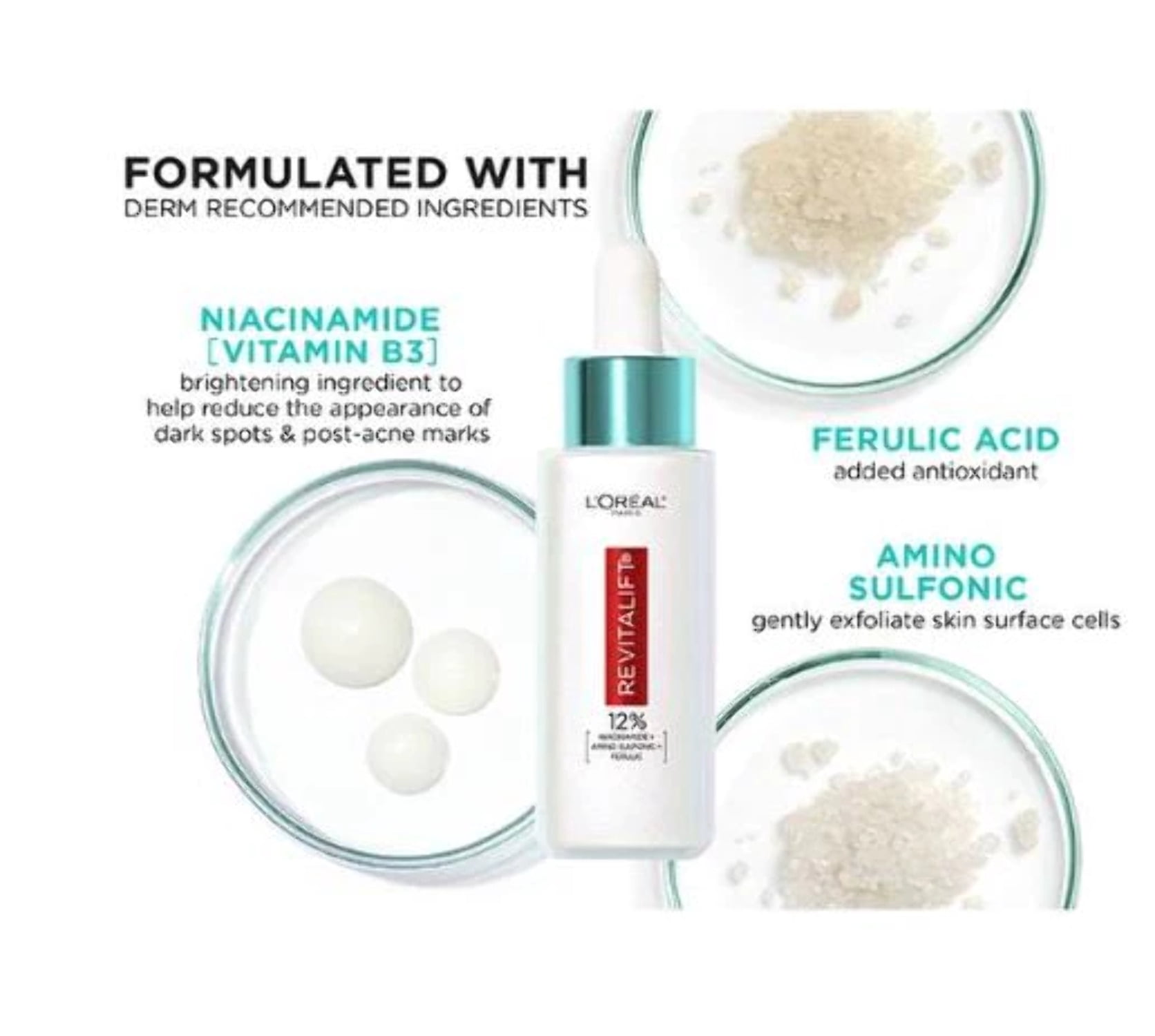 12% [Niacinamide + Amino Sulfonic + Ferulic Acid] Dark Spot Serum