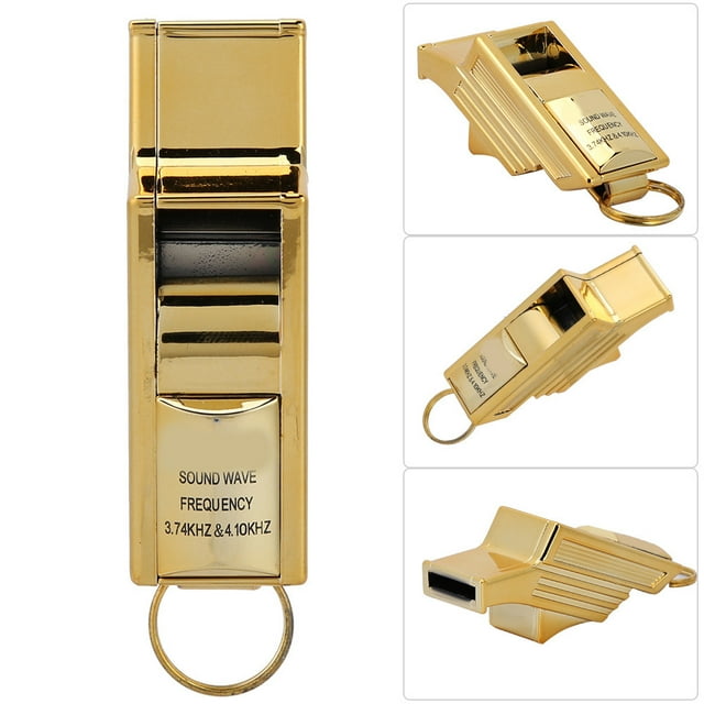 High Frequency ABS High Pitch Whistle, Referee Whistle, Dual Air Chamber Design Sports Competition For Training Gold