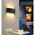 thumbnail image 4 of 6W LED Indoor Wall Light Modern Wall Lamp, IP65 Waterproof Aluminum Outdoor Wall Lights, Up Down Spot Lamp for Living Room Bedroom Hall Staircase Corr, 4 of 5