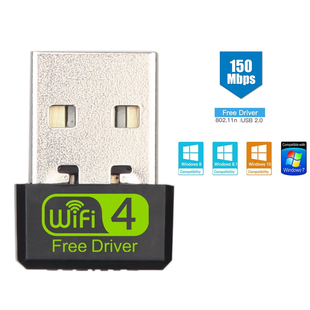 USB WiFi Adapter, Free Driver , Single Band 2.4GHz -