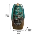 thumbnail image 3 of Waterfall Backflow Incense Burner Ceramic Smoke Censer Holder with Mountain Stream Design for Home Office Zen Meditation Relaxing Decor, 3 of 9