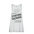 thumbnail image 1 of Here's To Strong Women May We Women's Fashion Sleeveless Flowy Racerback Workout Yoga Tank Top Sport Grey Small, 1 of 3