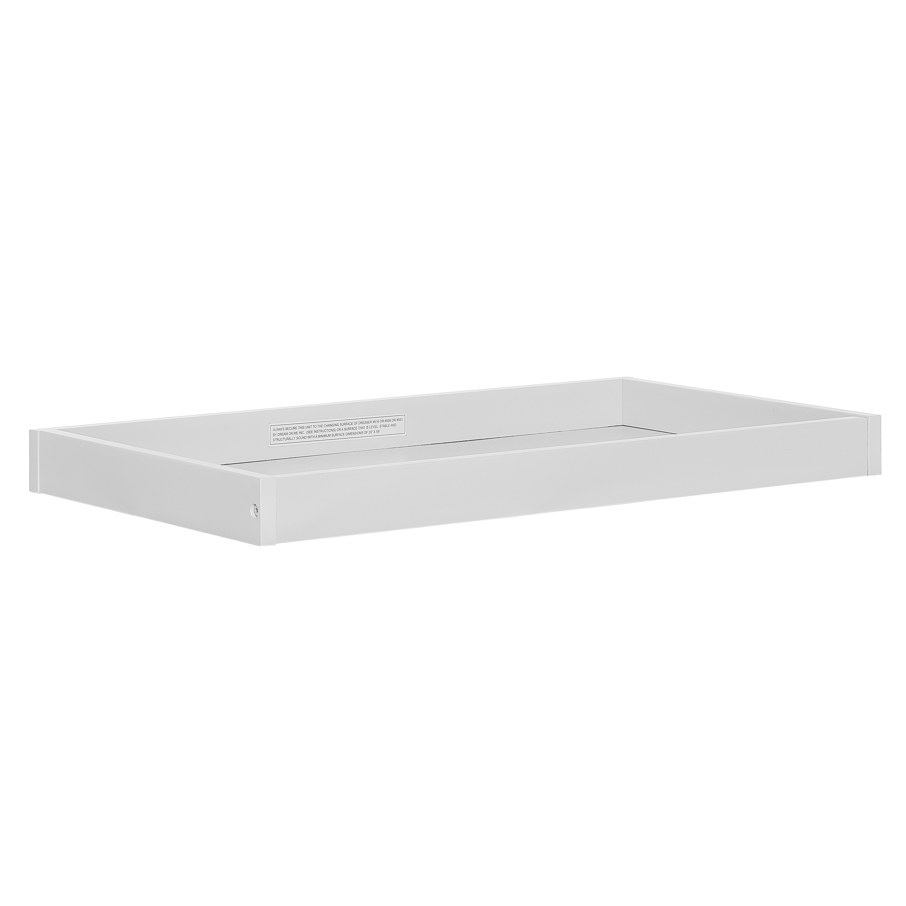 grey changing table topper