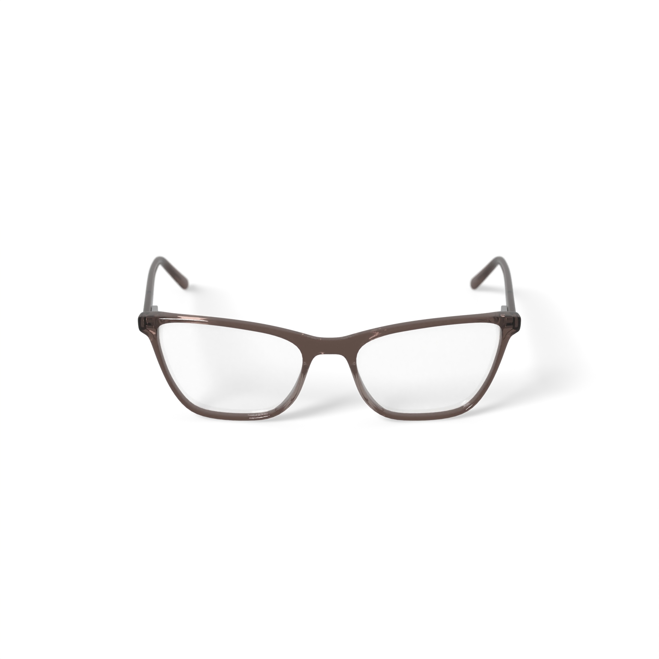 Walmart Women's MV005 Jaclyn Square Prescription Eyeglasses with Case, Light Brown