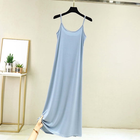 Women's Solid Color With A Base Plus Size Petticoat For Loose Nightdress (long) Nightgown Dresses for Women Oversized Night Shirts Women plus Pajama T Shirts Organic Night Shirt Night Women Nightshirt