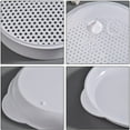 thumbnail image 5 of Microwave Vegetable Steamer Pasta Rice Fish Steaming Pot Healthy Eating, Kitchen Steamer Microwave-Safe Pan w/Lid Stackable Baskets, Round Hole Spacer, 5 of 5